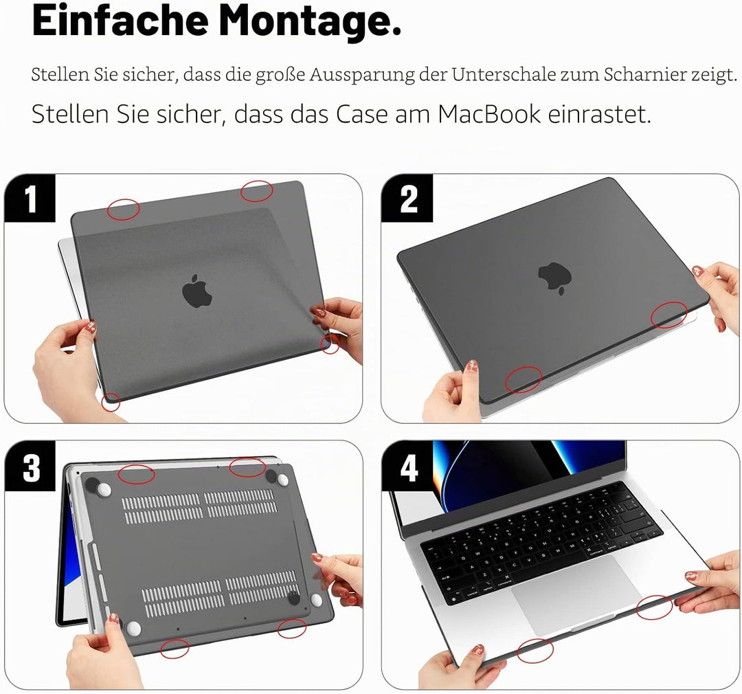 Fintie Hülle Kompatibel mit MacBook Pro 14 Zoll M5 M4 M3 M2 M1 Pro/Max (2025-2021) A3434 A3112 A3401