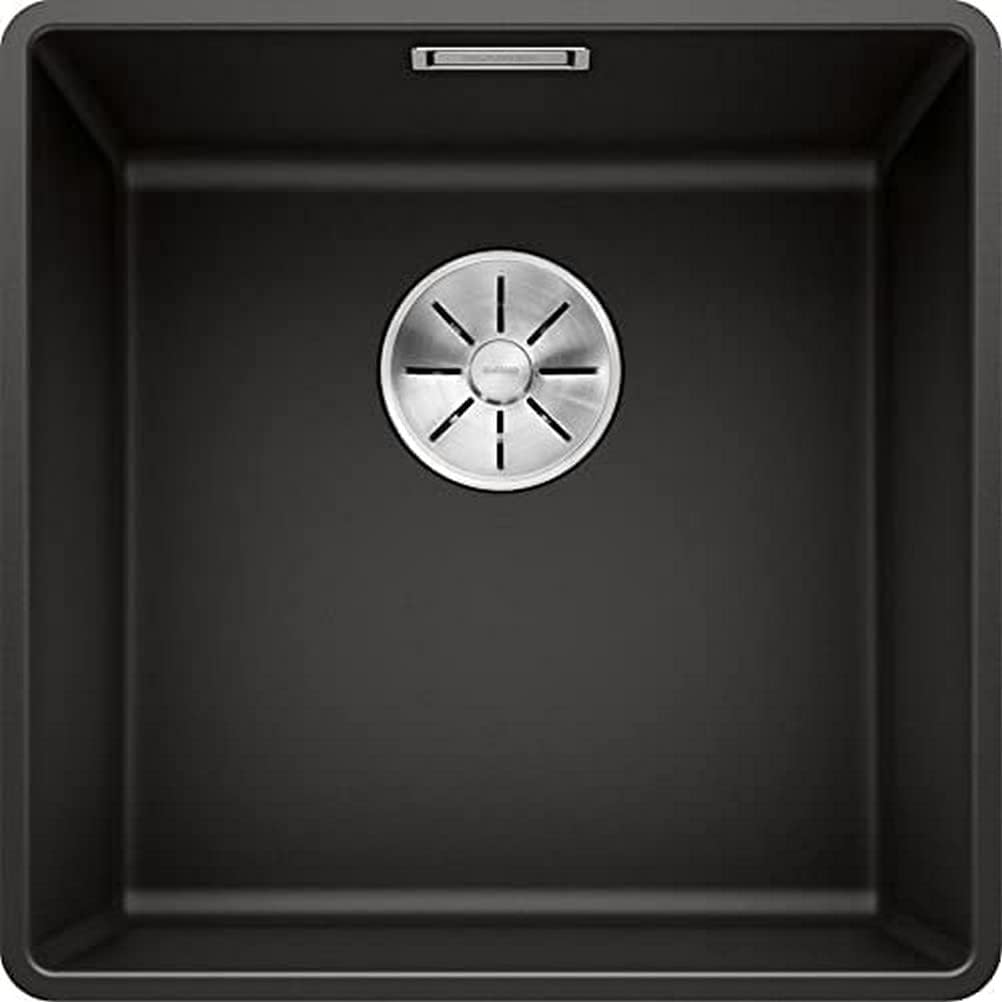BLANCO SUBLINE 400-F | SILGRANIT schwarz | Einbauart: Flächenbündig | ohne Ablauffernbedienung | 50e