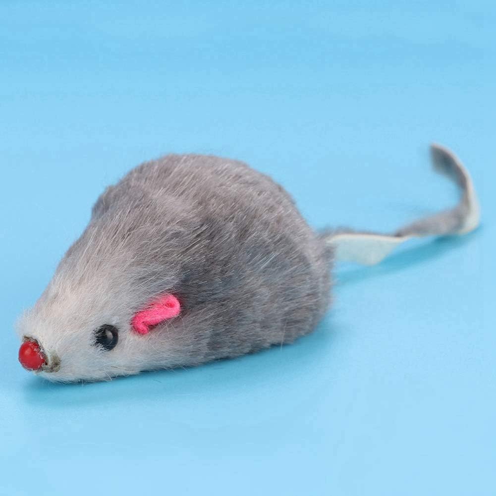 Katzenspielzeug gefälschte Maus, Katzenspielzeug Eingebauter Sound Plüsch gefälschte Mäuse, kleine P
