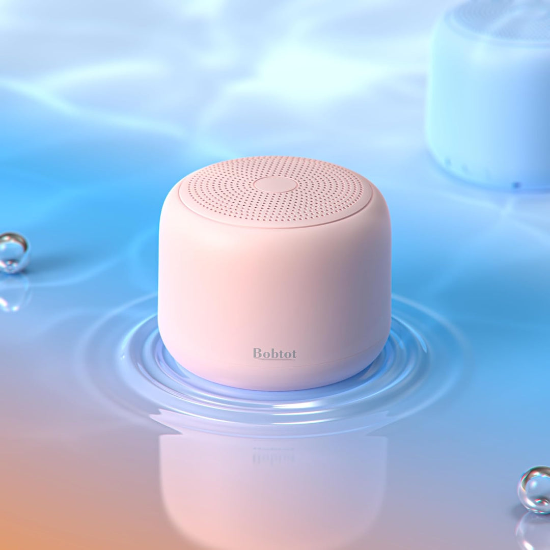 Bobtot Tragbarer Bluetooth-Lautsprecher, kabelloser wasserdichter Lautsprecher mit lautem Stereo-Sou