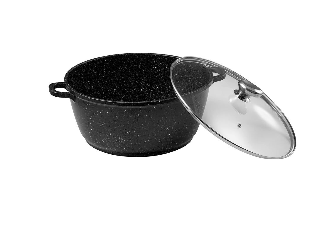 Pradel Excellence 52342M, Aluminiumguss, Durchmesser 32 cm, Schwarz Kochtopf, Aluminium