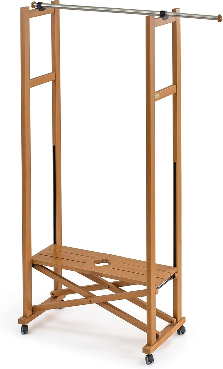 Arredamenti Italia Garderobe ELIOS, Holz - Klappbar - Ausziehbar - Farbe: Kirsche Holz AR-It il Cuor