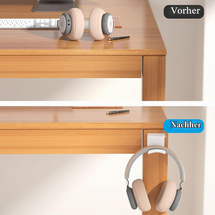Cozycase Universal Headset Halterung Tisch - 2 Stück Kopfhörer Halter Wandhalterung Holder mit stark