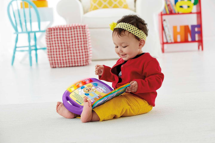 Fisher-Price Lernspass Liederbuch Baby | Baby Musik Buch ab 6 Monate | Baby Musikspielzeug | Elektro