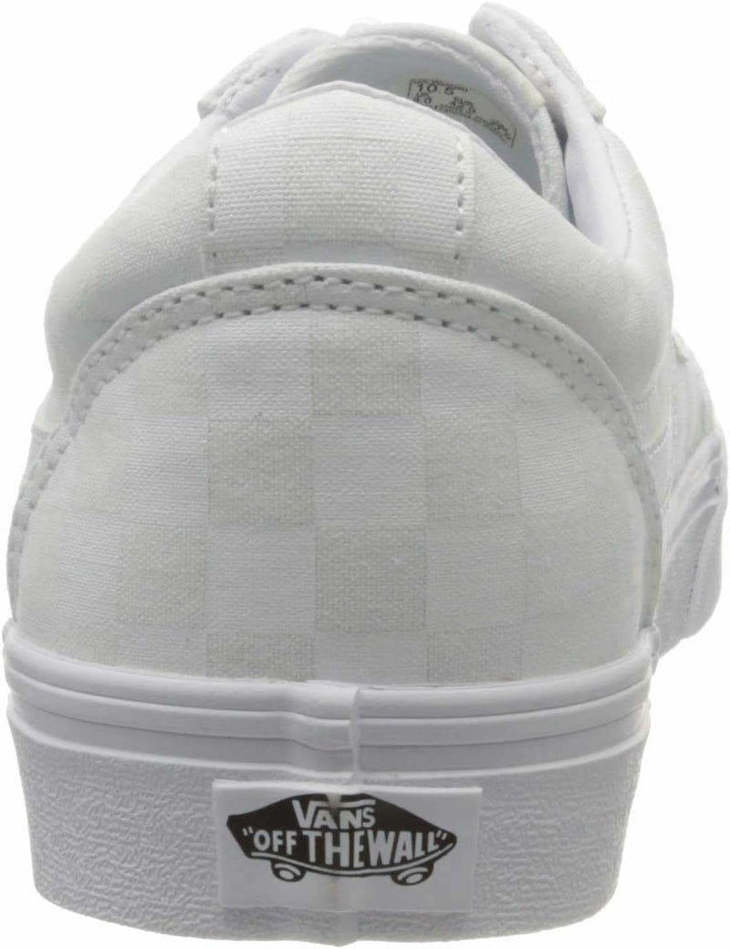 Vans Damen Ward Sneaker 36 EU Checkerboard White White, 36 EU Checkerboard White White