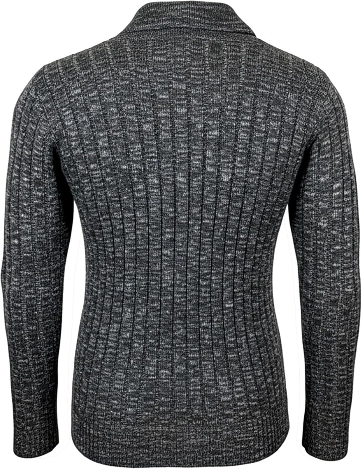 Subliminal Mode Herren-Pullover, Grobstrick, Stehkragen, Basic-Stil, Strickpullover, Winter, Rundhal