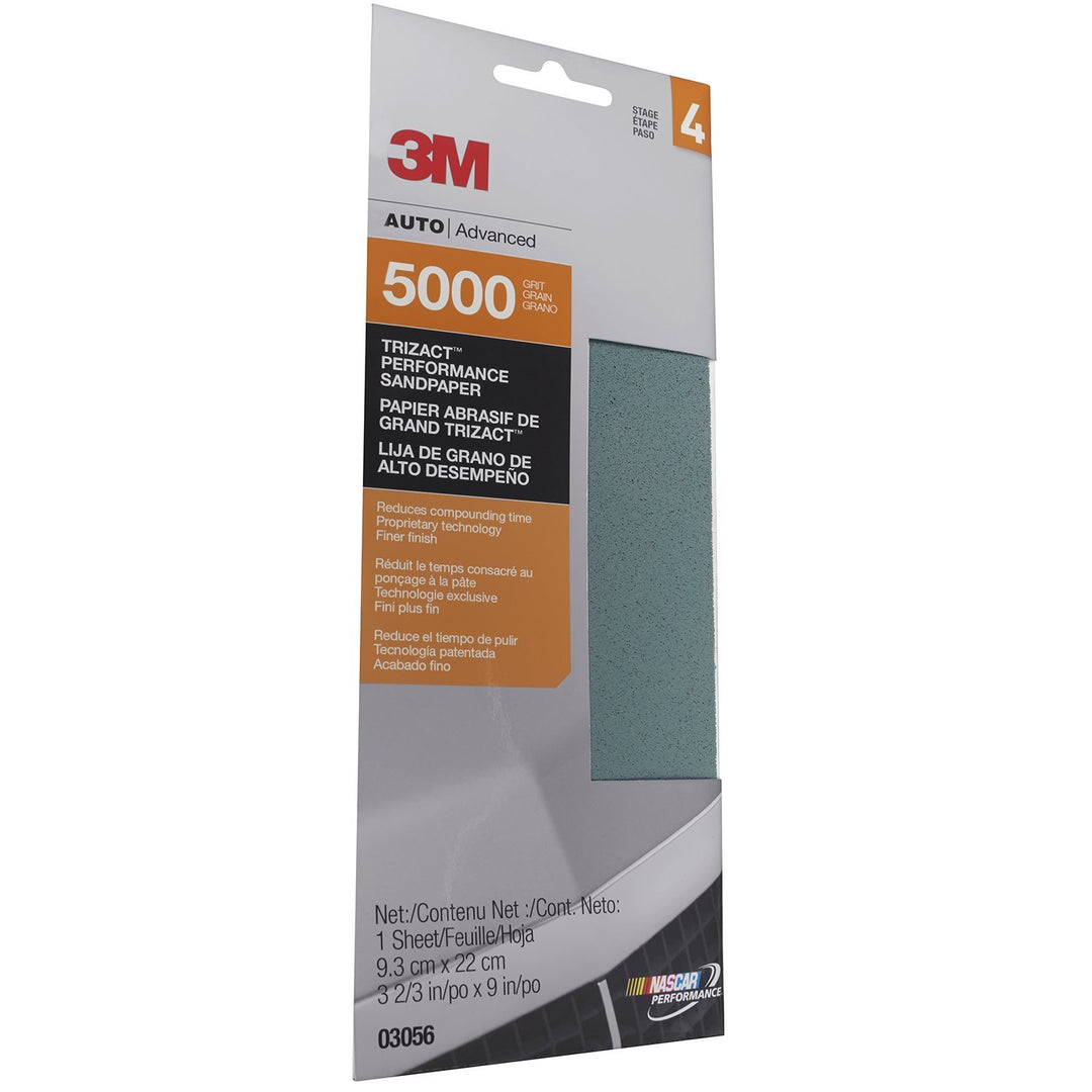 3M (3056) Trizact Schleifpapier, Körnung 5000, 9,3 x 22,9 cm 3M™ Trizact™ Performance Schleifpapier,