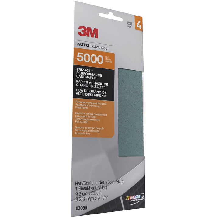 3M (3056) Trizact Schleifpapier, Körnung 5000, 9,3 x 22,9 cm 3M™ Trizact™ Performance Schleifpapier,
