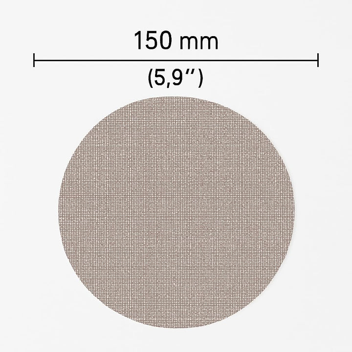 FANZWORK 150 mm Netz-Schleifgitter Klett für Exzenterschleifer, Korn P80 (15 Stück), P120 (15 Stück)