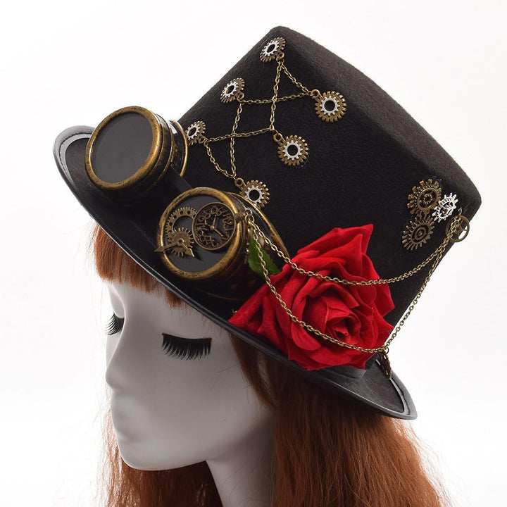GRACEART Steampunk Hut Zylinder mit Brille