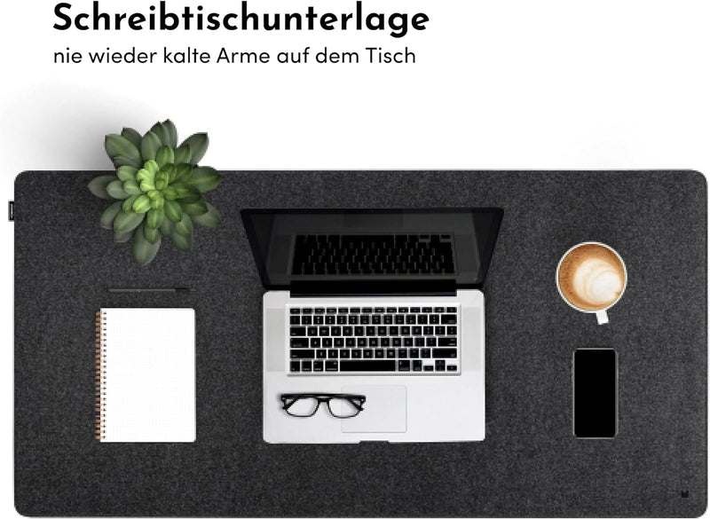 FORMGUT® Filz Schreibtischunterlage - Hochwertige Filzunterlage für Büro und Arbeitsplatz - Tischsch