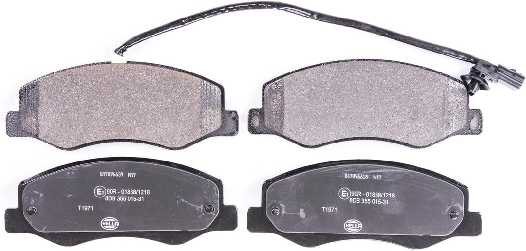 HELLA PAGID 8DB 355 015-311 Bremsbelagsatz - T1971 - Dicke/Stärke: 18mm - Bremssystem: Brembo - mit