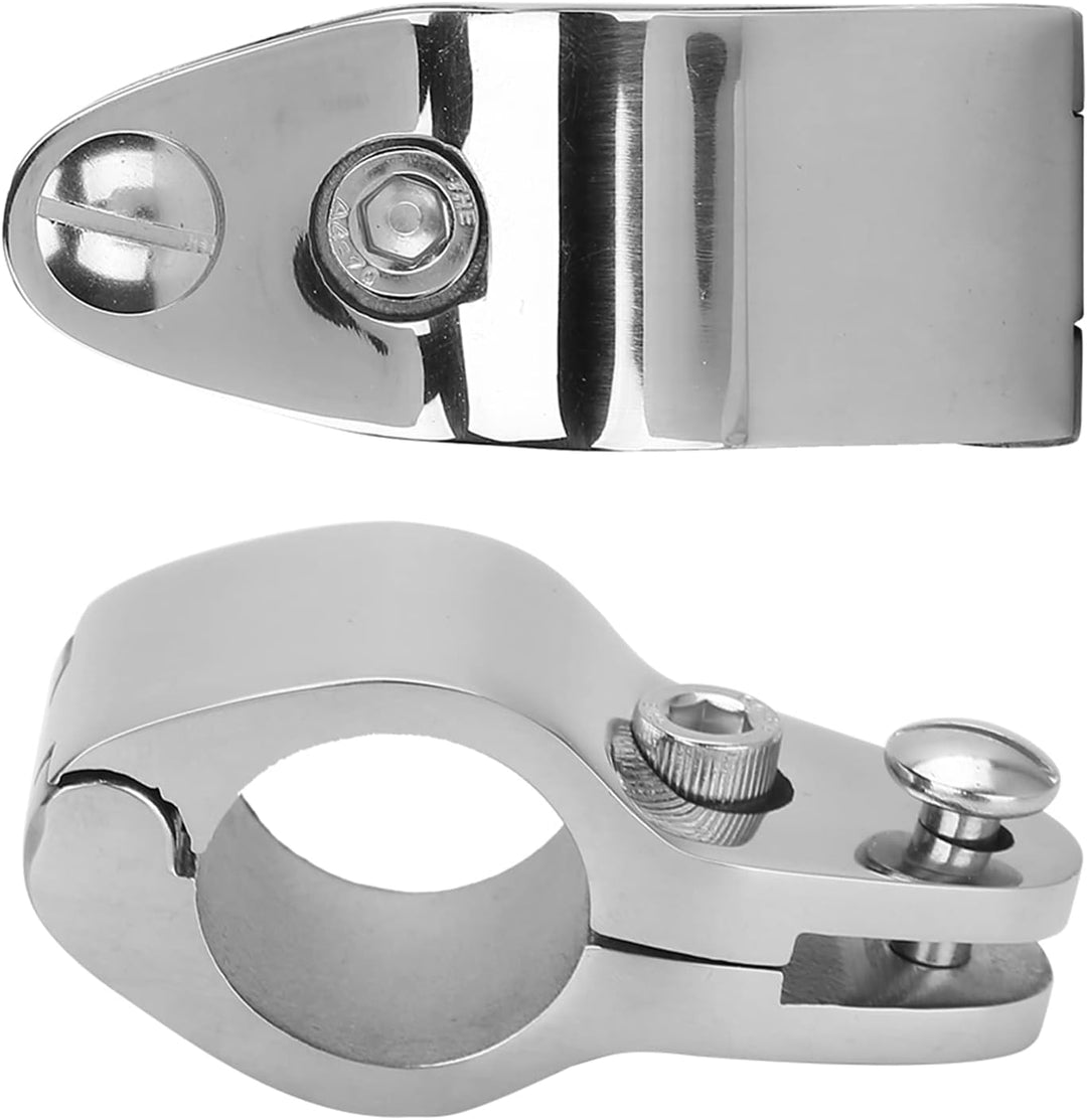 Terisass Boot Bimini Top Klappbacke Schieben 2 Stück Edelstahl Bimini Top Hardware-Beschläge (20 mm,