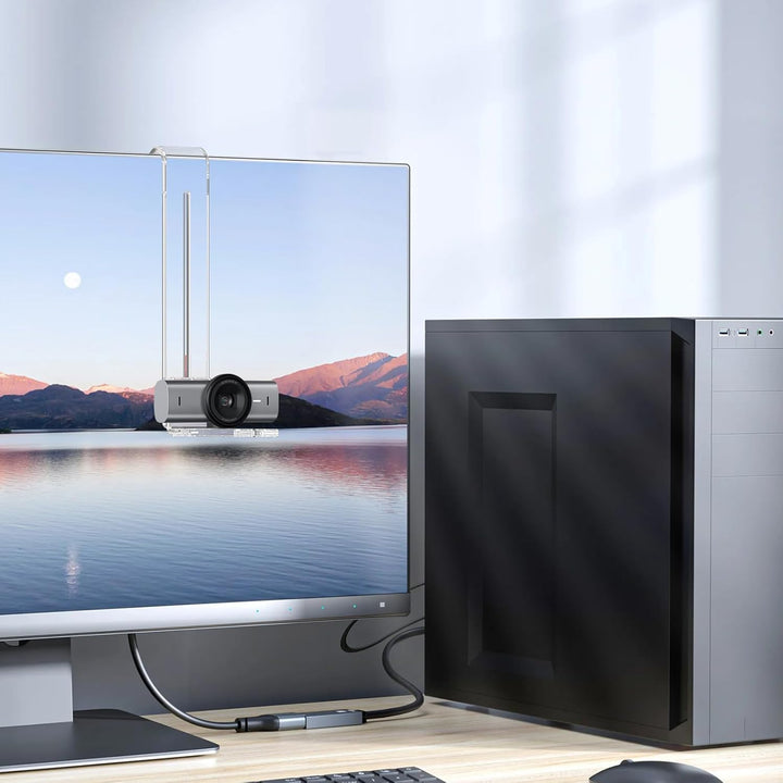 Webcam-Halterung für Mittelbildschirm / Mittelbildschirm, Positionierung der Webcam überall auf dem