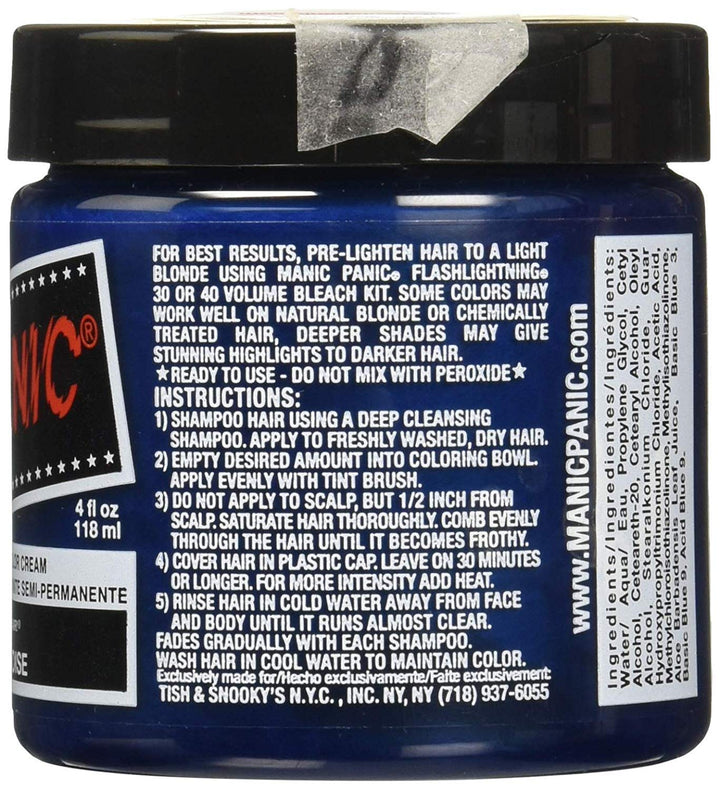Manic Panic - Atomic Turquoise Classic Creme Vegan Cruelty Free Semi-Permanent Hair Colour 118ml Ato