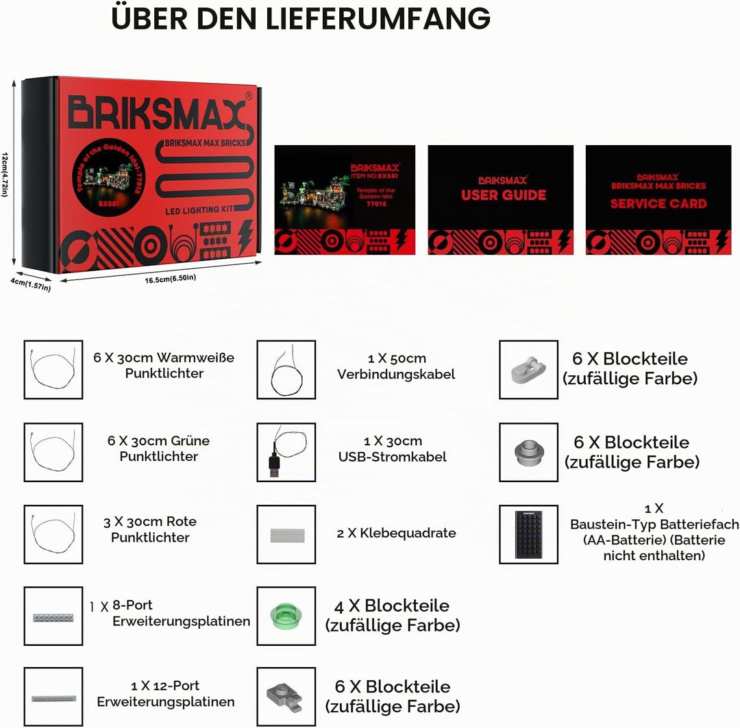 BRIKSMAX 77015 Led Licht für Lego Tempel des goldenen Götzen - Compatible with Lego Disney Bausteine