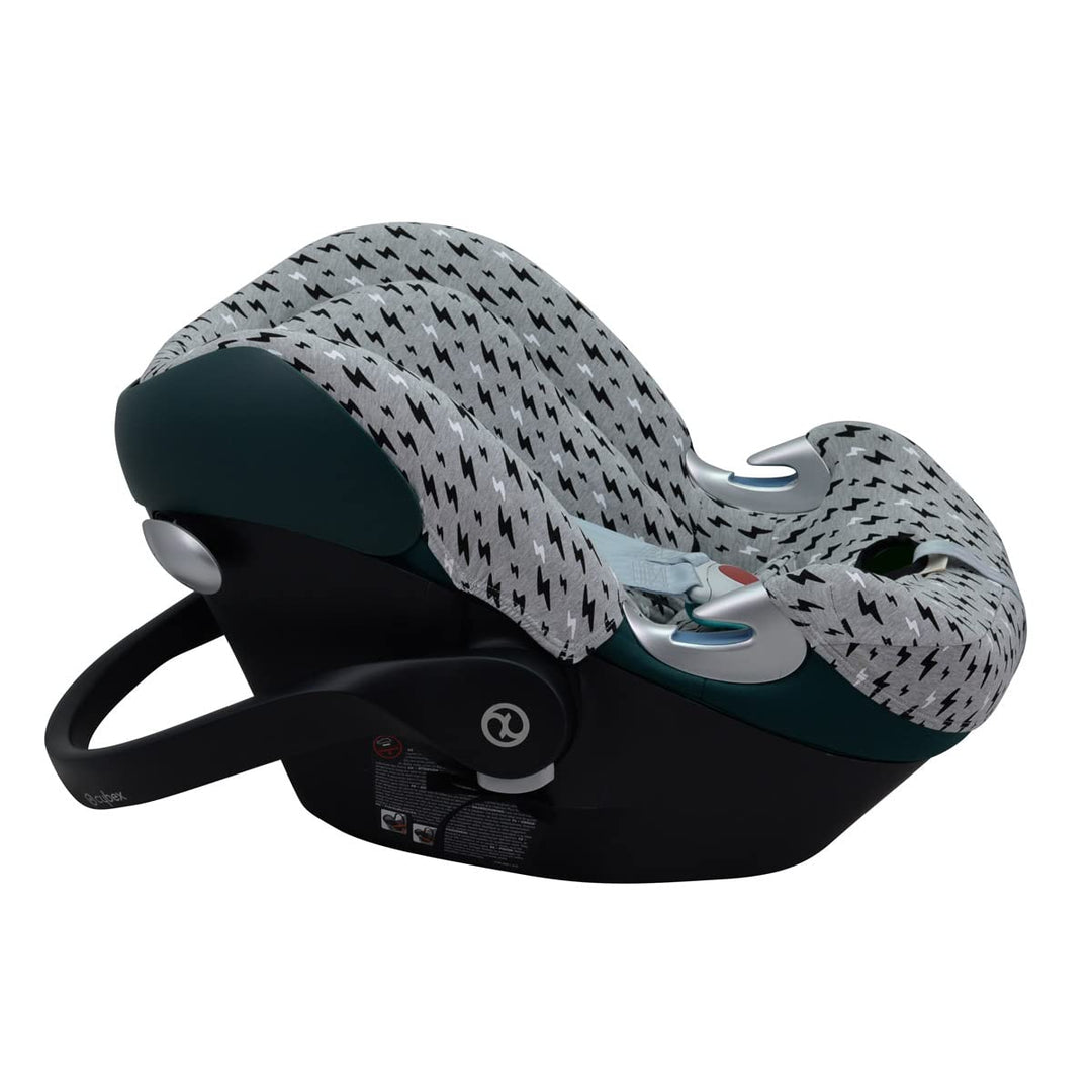 JYOKO Kids Bezug für Autositz kompatibel mit Cybex Aton Cloud- Q-M-2-4-5, aus Baumwolle (Aton Q, Bla