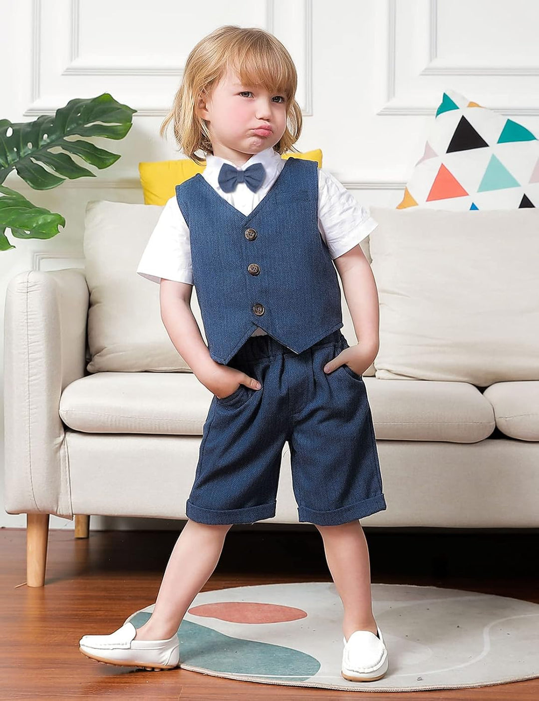 mintgreen Baby Junge Taufe Outfit Smoking Anzug Set 2-3 Jahre Navy, 2-3 Jahre Navy