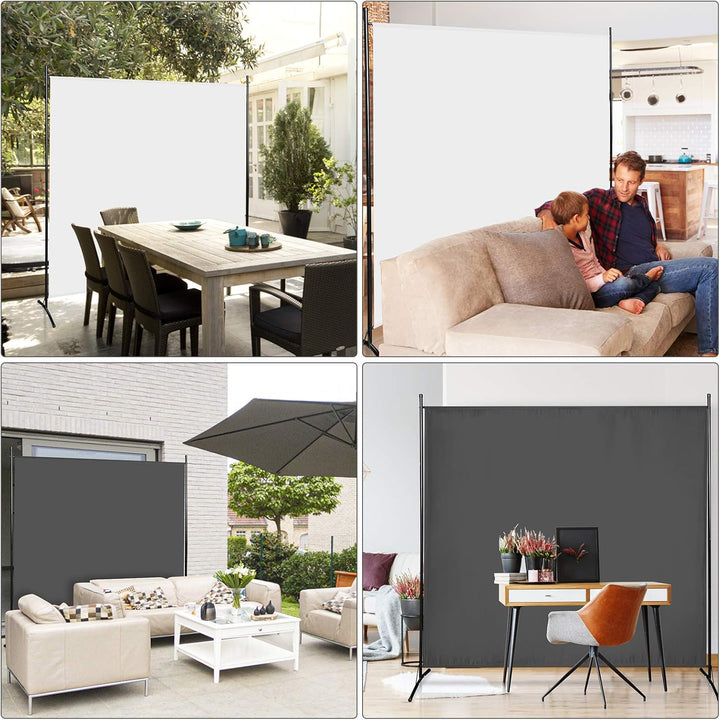 Gimisgu Paravent 180x180cm Raumteiler Gross Garten Stellwand Trennwand Balkon Sichtschutz, 1 Teilig,
