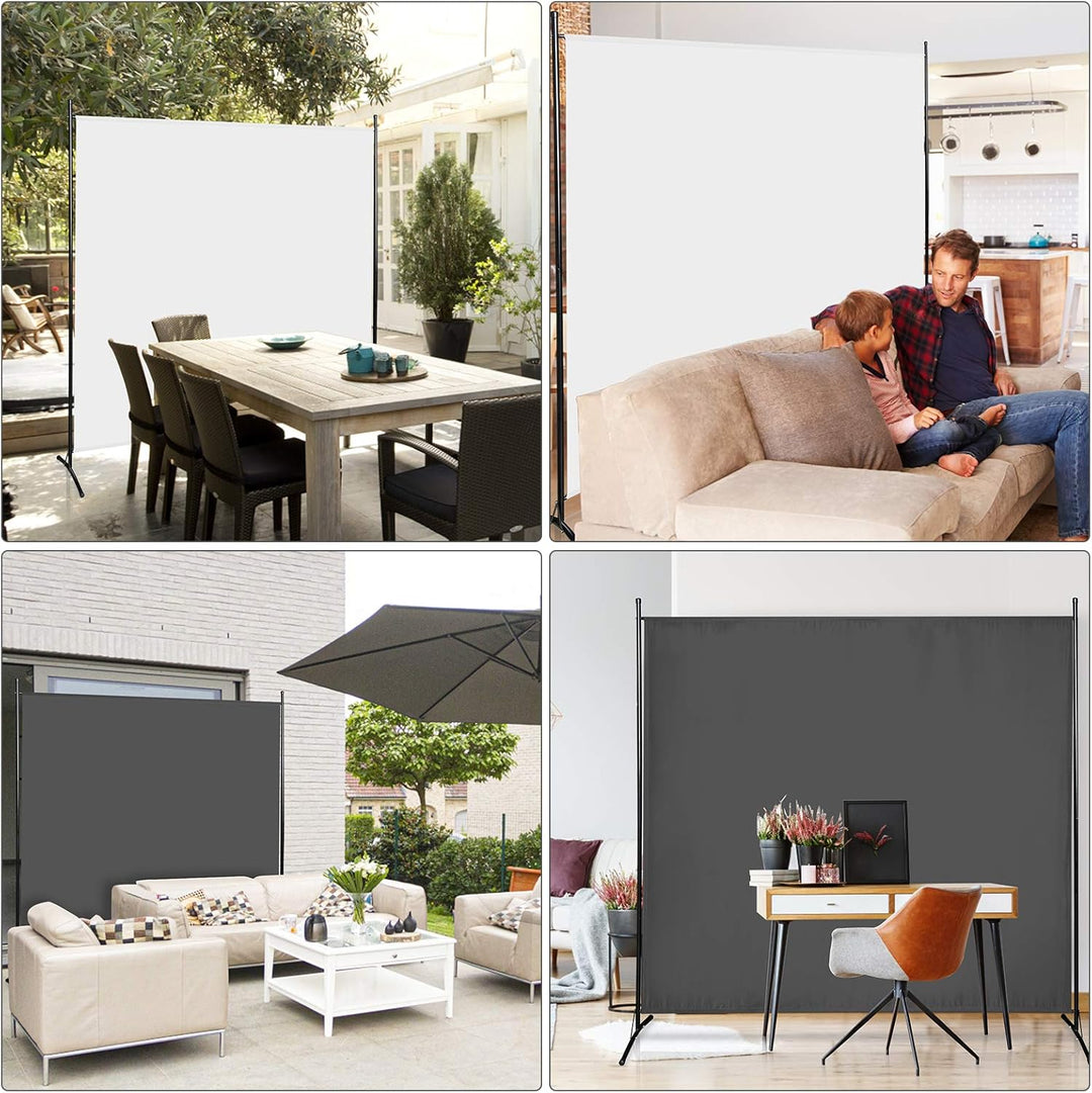 Gimisgu Paravent 180x180cm Raumteiler Gross Garten Stellwand Trennwand Balkon Sichtschutz, 1 Teilig,