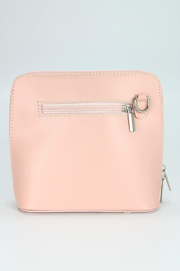 Belli italienische Ledertasche Damen Umhängetasche klein Handtasche Schultertasche Abendtasche in ro