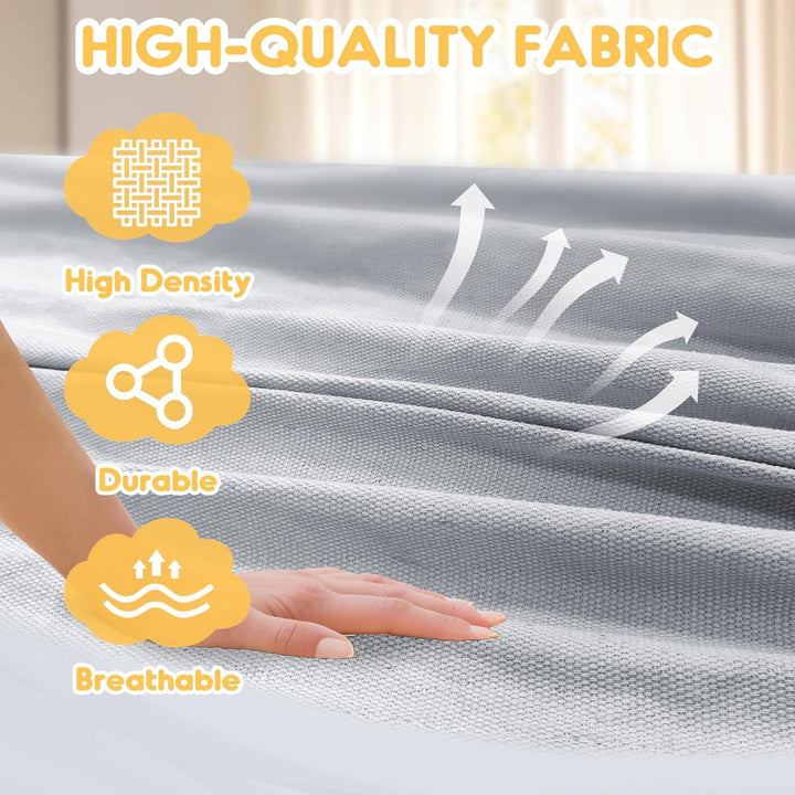 ANYOO Hängematte Outdoor Baumwolle Bequemer Stoff mit Baumfreundlichen Gurten zum Aufhängen, Robuste