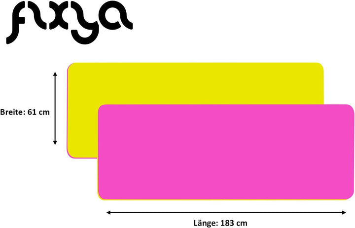 FLXYA Phtalatfreie TPE Yogamatte Trainingsmatte 183 x 61 x 0,6 cm, optional mit NBR Yoga Pad 25 x 61