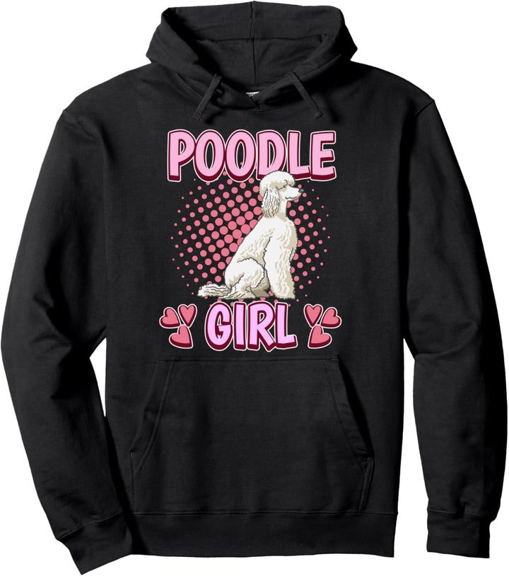 Damen Poodle Girl Mädchen Pudel Pullover Hoodie