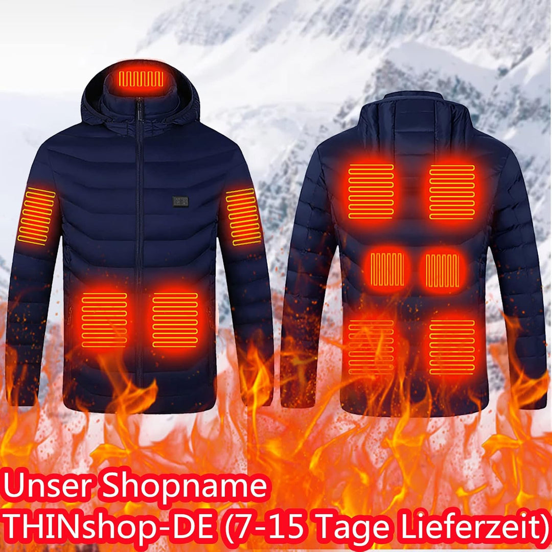 Heizjacke Herren Damen Beheizbare Jacke Beheizte Jacke Wärmende Beheizbare Weste Winter Warm Daunenj