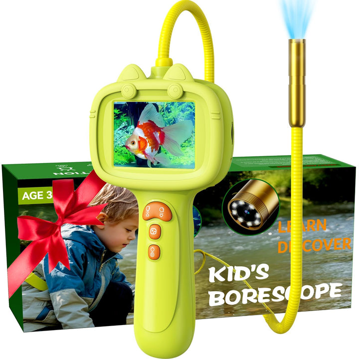 Daxiongmao Endoscope Camera for Children, 1080P Pädagogisches Wissenschafts-Erkundungsspielzeug Set,