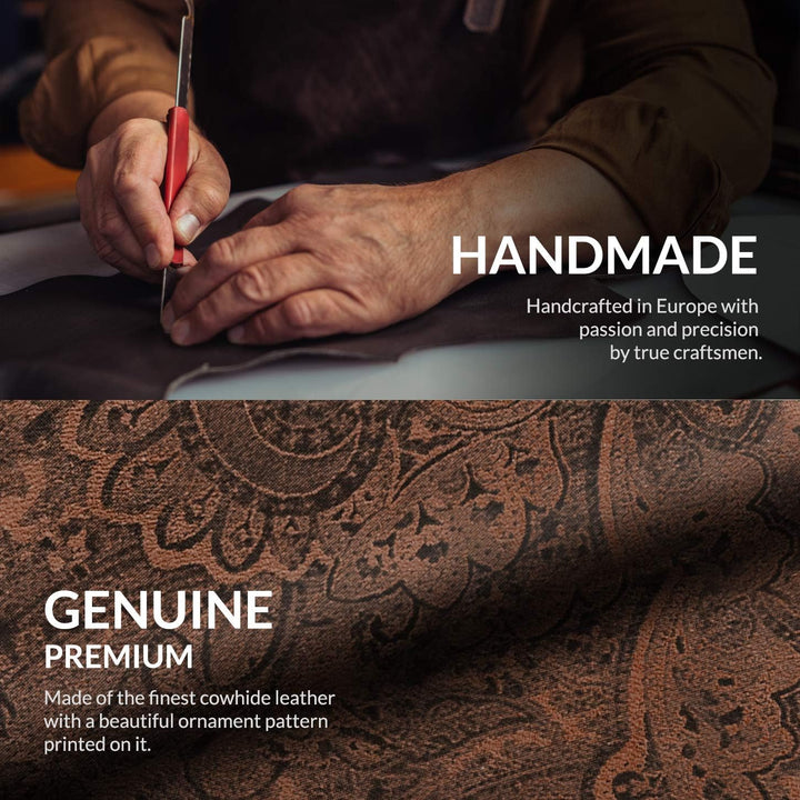 SURAZO Slim Magnet Handyhülle für Samsung Galaxy S23 Ultra Hülle Leder – Klappbare Echtleder Schutzh