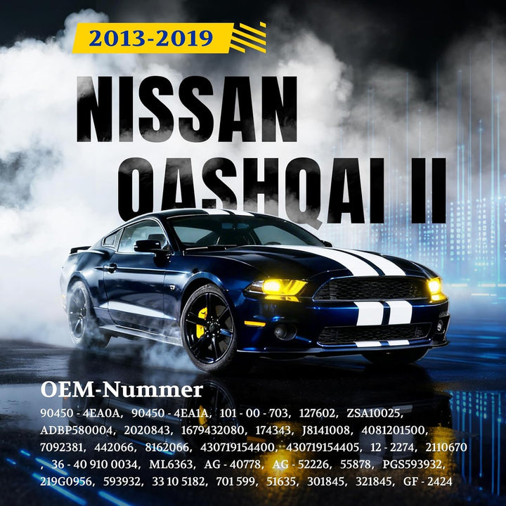 Arana 2x Heckklappe Dämpfer Gasdruckfeder kompatibel mit Qashqai II J11 J11 Alle Motoren SUV 2013-20
