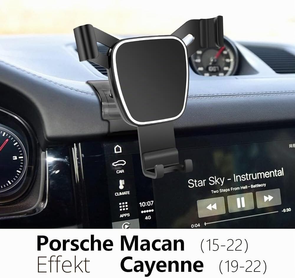 musttrue LUNQIN KFZ-Handyhalterung für 2015–2024 Porsche Macan und 2019–2023 Cayenne Autozubehör Nav