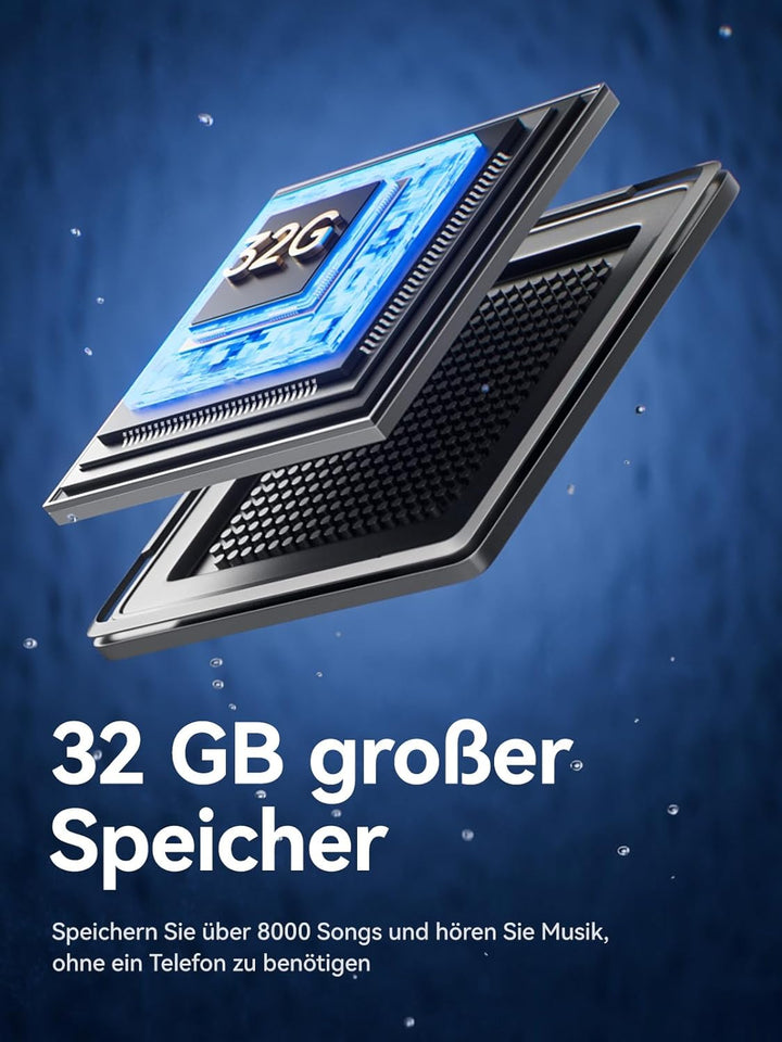 Sanag B33S Knochenschall Kopfhörer Schwimmen, IPX8 Wasserdichte Bluetooth Open Ear Kopfhörer mit Mik