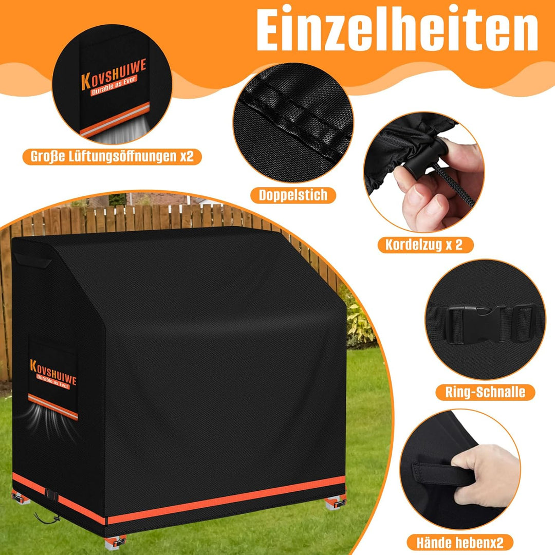 Kovshuiwe Matschküche Abdeckung wasserdichte, 110x50x95 cm Outdoor Spiele Küche 420D Oxford Stoff wa