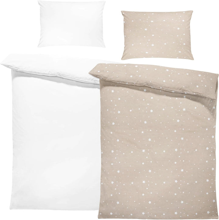 Kinderbettwäsche Baby Bettwäsche 90x120cm aus Baumwolle - Kinder Set von Duvet Cover und Kissenbezug