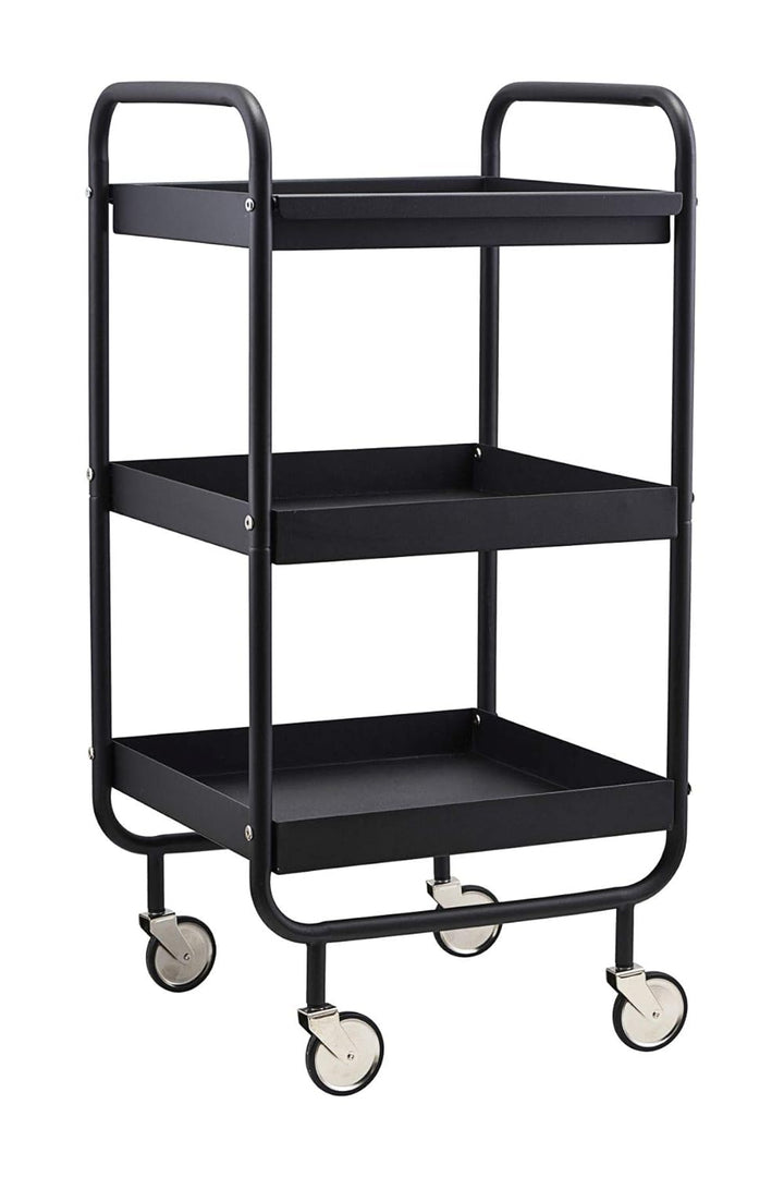House Doctor Servierwagen, Schwarz, 42 x 38 cm, Schwarz