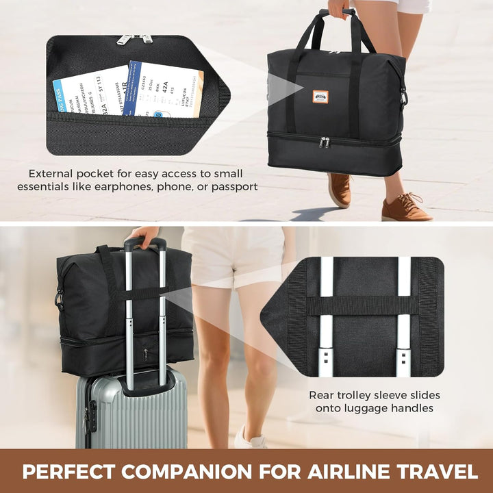 Ryanair Handgepäck 40x30x20 Reisetasche Damen Handgepäck Tasche 40x20x25, Sporttasche Klein Weekende