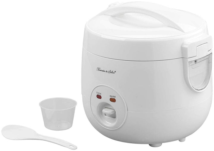 Rosenstein & Söhne Multikocher: Reiskocher mit Warmhalte-Funktion & Dampfgar-Einsatz, 1,2 Liter, 500