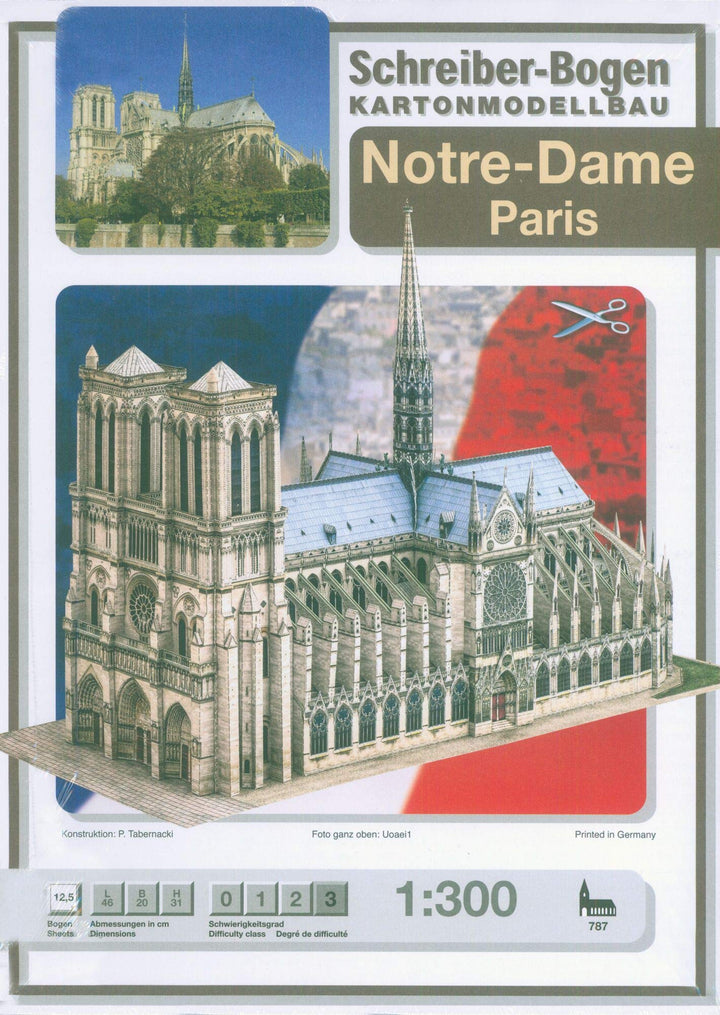 Schreiber-Bogen. Kartonmodellbau. Notre-Dame Paris (1:300)