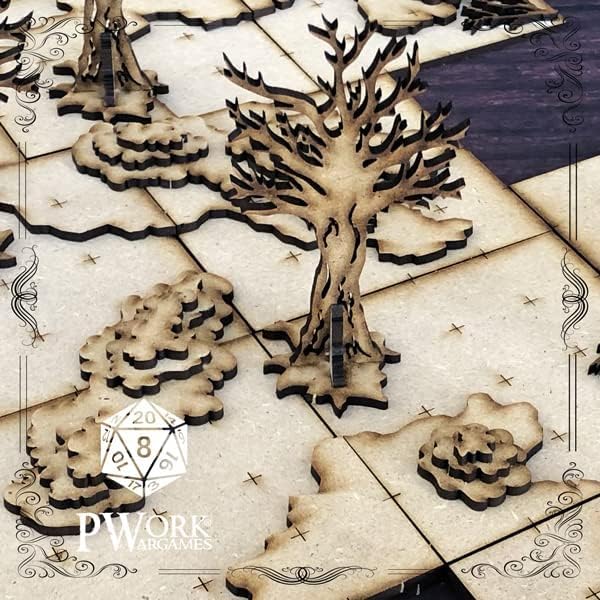 The Forest (La Foresta) – 3D Tactical Maps Rpg Fantasy Dungeon Tiles – Taktische 3D-Karten, modular,