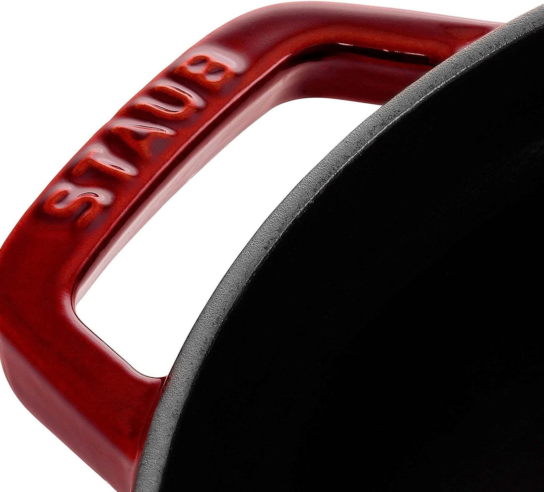 STAUB Gusseisen Bräter/Cocotte, Rund 22 cm, 2,6 L, Aromaregen Funktion, Für alle Herdarten geeignet,