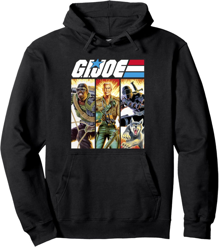 G.I. Joe Geared Up Action Shot Comic Panels Pullover Hoodie