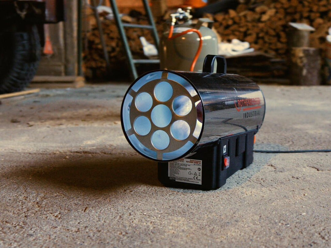 ROTHENBERGER Industrial Gas Heizkanone ROTURBO 35000 Heizgebläse Heizgerät | für ca. 170 bis 290m³ |