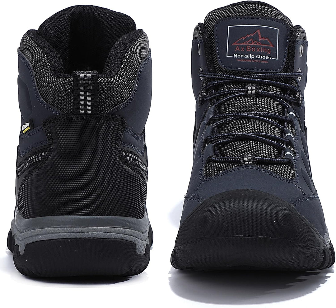 AX BOXING Winterschuhe Herren Gefüttert Winterstiefel Warm Wanderschuhe Draussen Winterboots Rutschf