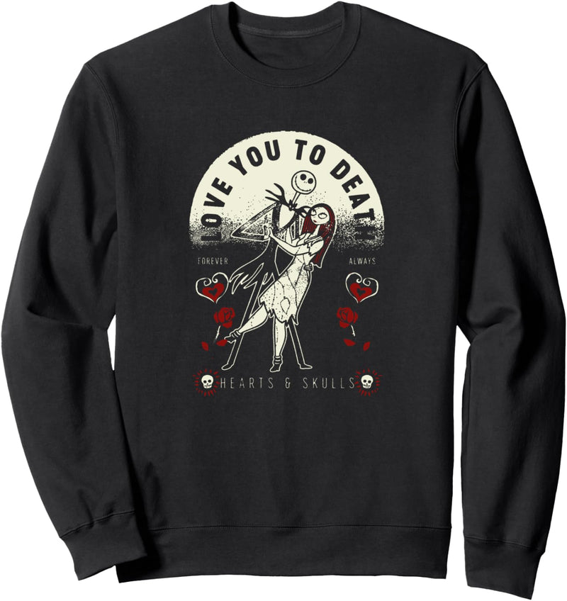 Disney The Nightmare Before Christmas Valentinstag Love You Sweatshirt