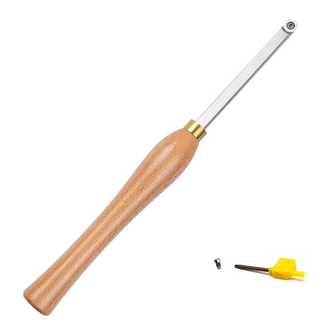 CDBP Drechselwerkzeug mit 12mm Runde Wendeschneidplatte für Holz Tranchiermesser Drehwerkzeug und Ho