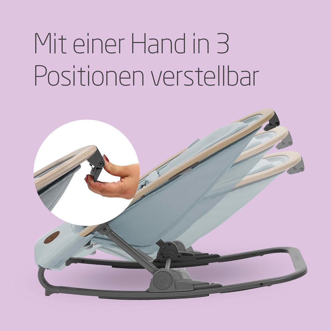Maxi-Cosi Kori 2-in-1-Babywippe mit Spielzeugbogen, 0–2 Jahre, bis zu 15 kg, Baby Bouncer, 3 mit ein