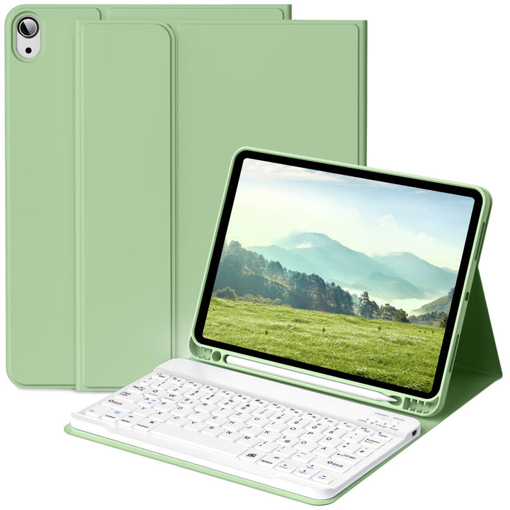 Hülle mit Tastatur für iPad A16 11.Generation 11 Zoll 2025, iPad 10. Generation 2022 10,9 Zoll, Blue
