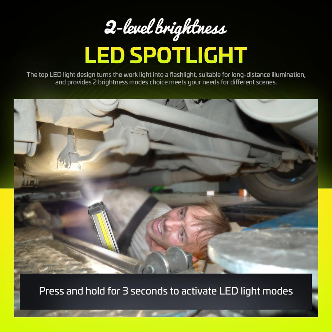 WARSUN LED Arbeitsleuchte Taschenlampe Werkstattlampe Inspektionsleuchten COB Wiederaufladbar akku l